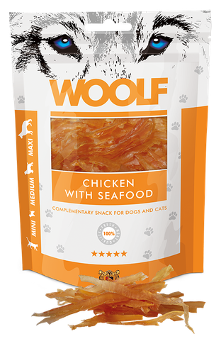 [8594178550556] Woolf Chicken And Seafood – 100g 