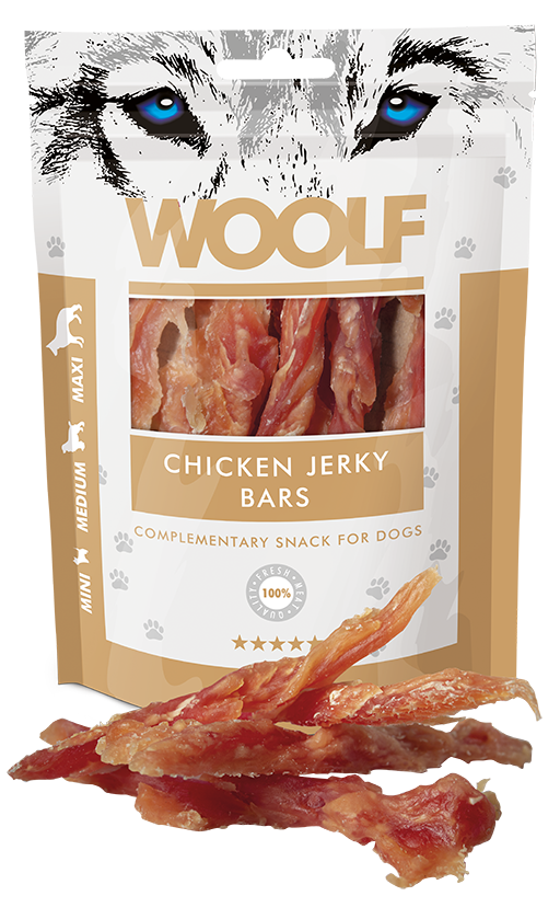 Woolf Chicken Jerky Bar – 100g 