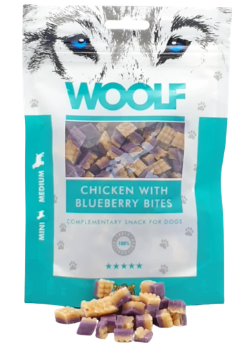 [8594178550051] Woolf Chicken With Blueberry Bite – 100g 