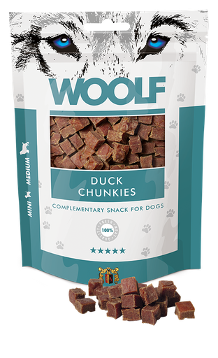 [8594178550518] Woolf Chunkies Duck – 100g 