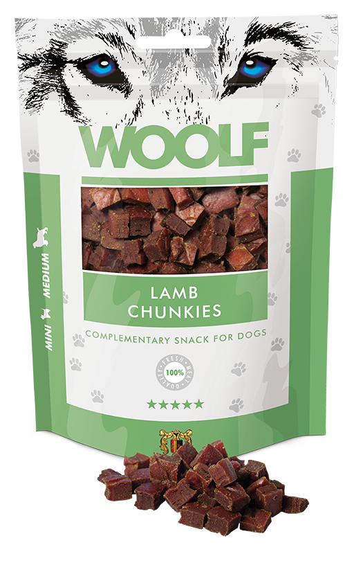 Woolf Chunkies Lamb – 100g 