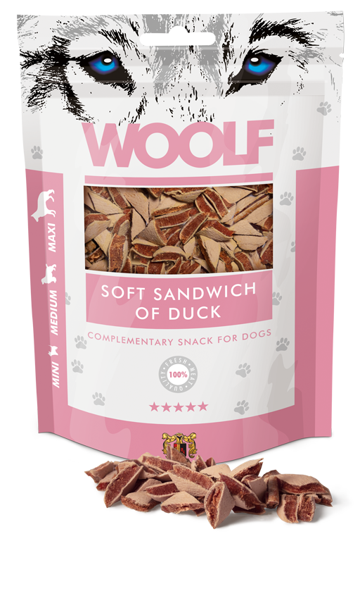 Woolf Soft Sandwich Of Duck – 100g 