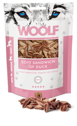 [8594178550211] Woolf Soft Sandwich Of Duck – 100g 