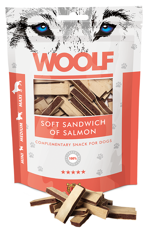 Woolf Soft Sandwich Of Salmon – 100g 