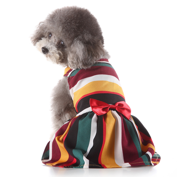 [6083174350946] Pets.Love.Earth Rainbow Cocktail Dress (Small)