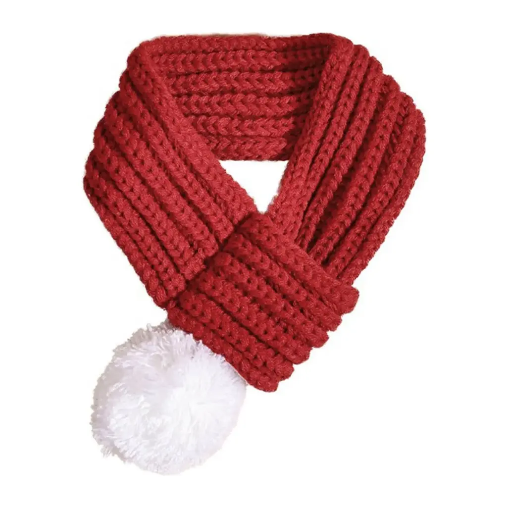 Pets.Love.Earth Christmas Solid Knitted Scarf  