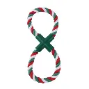 Pets.Love.Earth Christmas 8 Shape Rope Toy - 28cm 