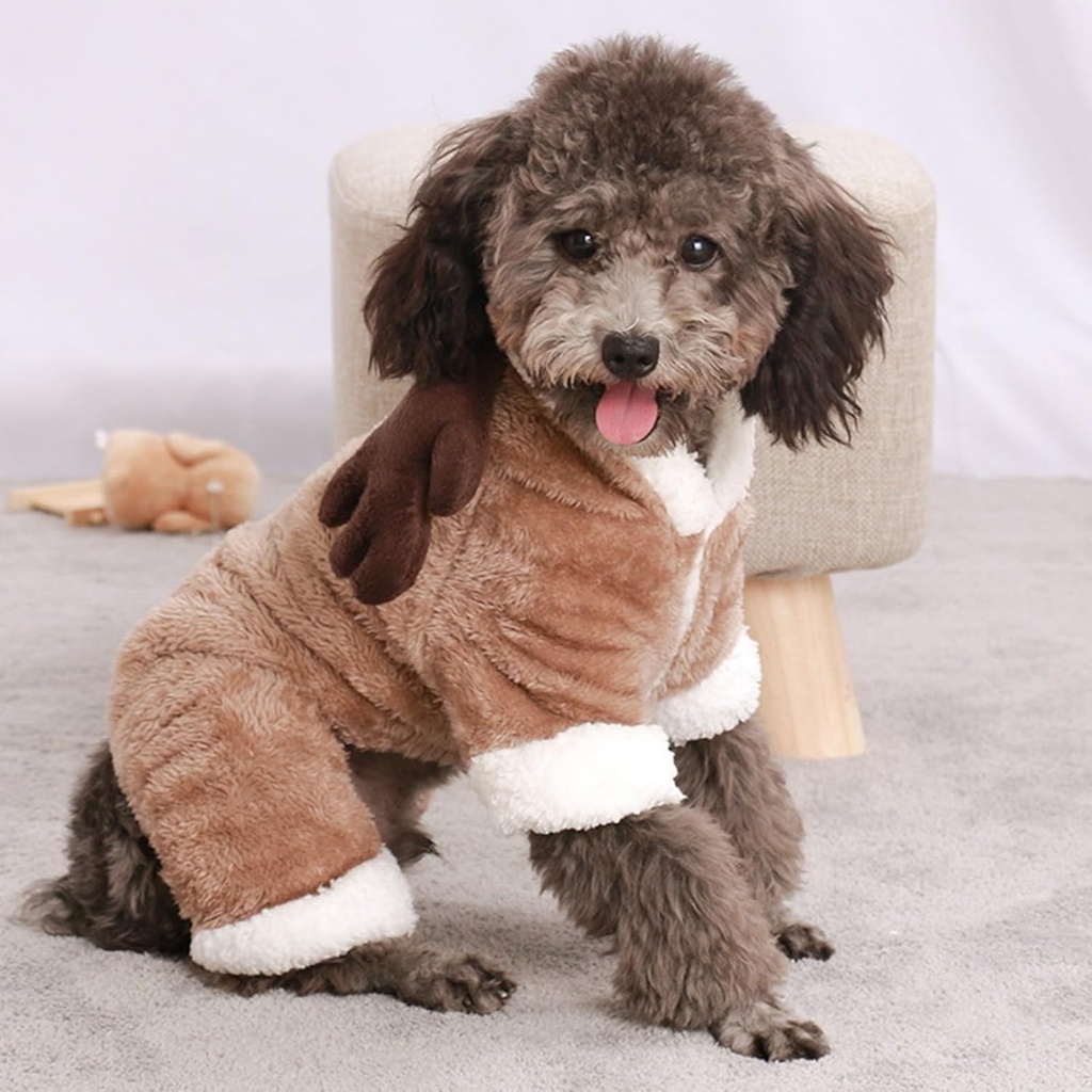 [6083174370128] Pets.Love.Earth Fuzzy Elk Costume Brown (XX Large)