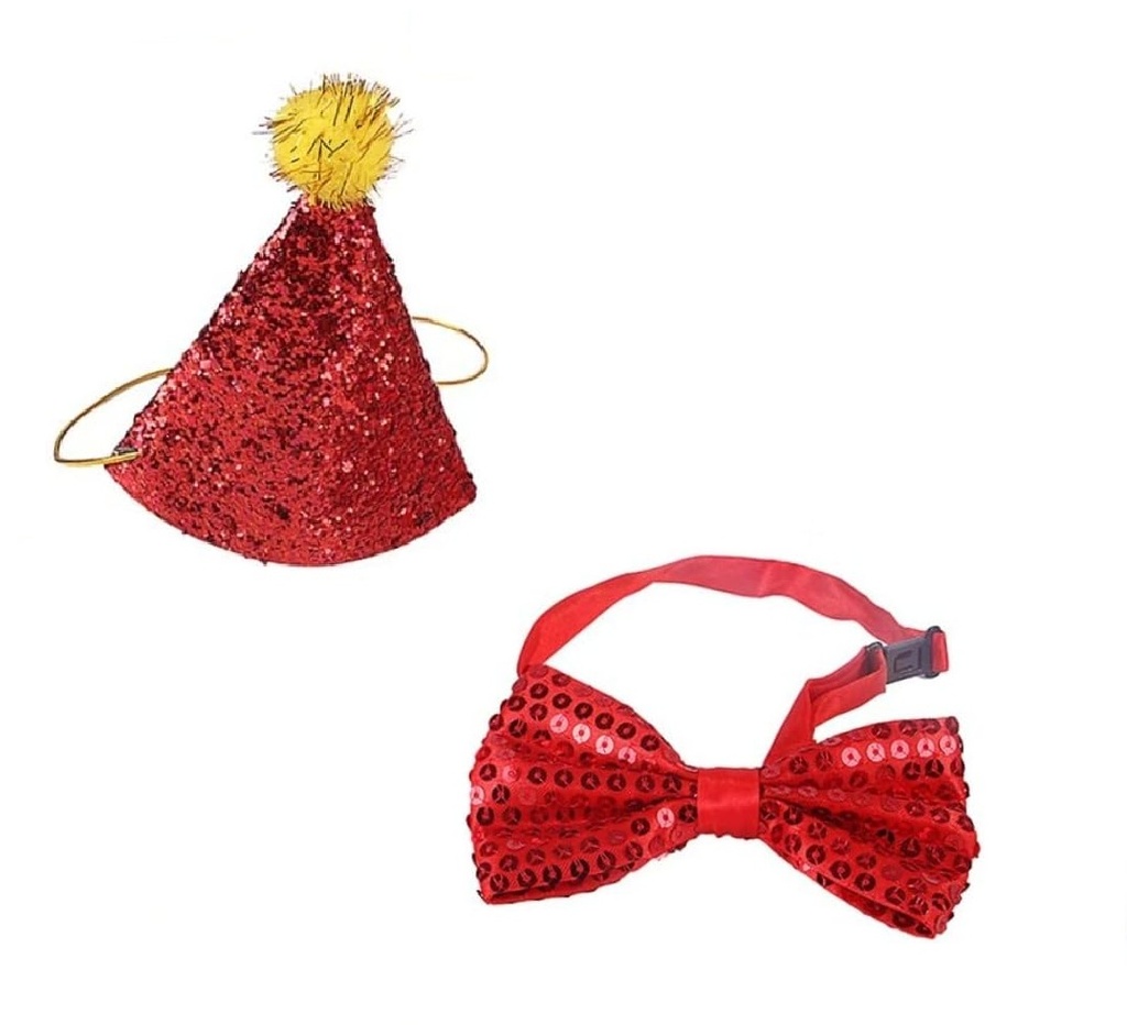 Pets.Love.Earth Party Hat & Bowtie Set 
