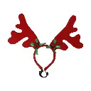 Pets.Love.Earth Antler Headband red - 28 cm 
