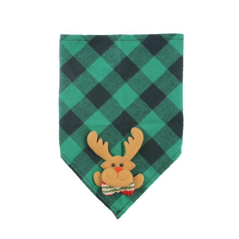 Pets.Love.Earth Holiday Plaid Bandana 