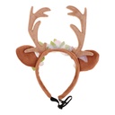 Pets.Love.Earth Christmas Antler Headband Brown - 18 cm 