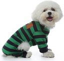 Pets.Love.Earth Green Blue Stripe Over All 