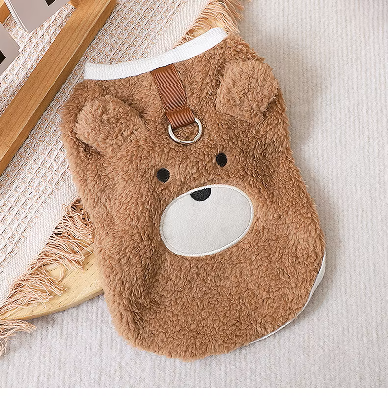 Pets.Love.Earth Cozy Fleece Shirt – Brown Bear 