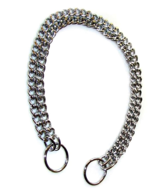 Trixie Choke Chain - Double Row - Chromed - 2.5 mm 