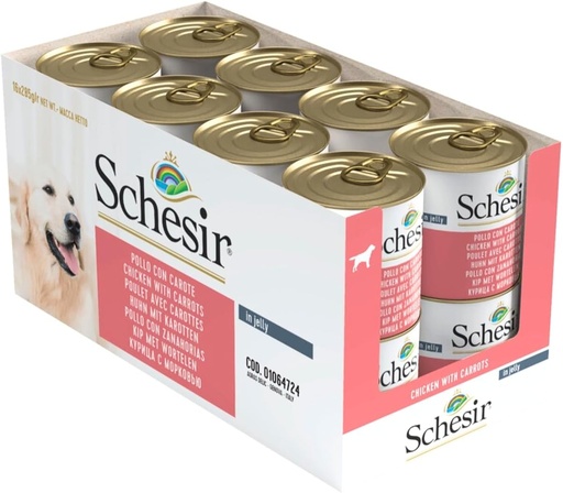 [8005852280091] Schesir Can for Dog Chicken With Carrots In Jelly 285g (16 can)