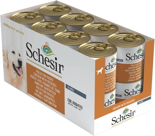 [8005852280190] Schesir Can for Dog Chicken With Potatoes In Jelly 285g (16 can)