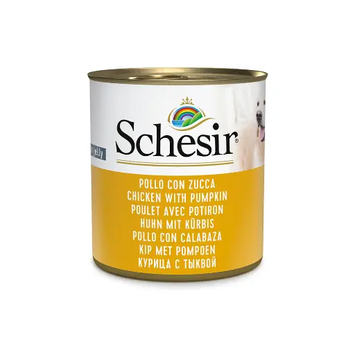[8005852280213] Schesir Can for Dog Chicken With Pumpkin In Jelly 285g (1 Can)