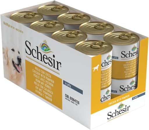 [8005852280299] Schesir Can for Dog Chicken With Pumpkin In Jelly 285g (16 can)