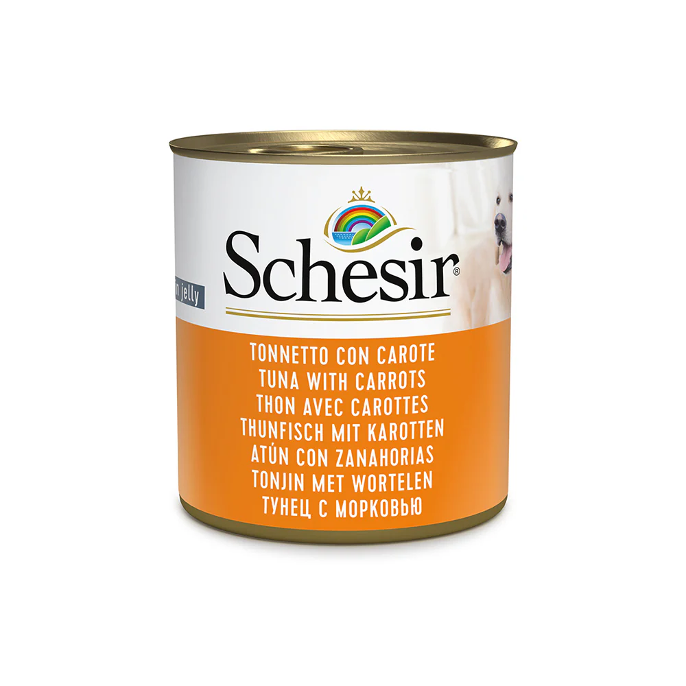 Schesir Can for Dog Tuna With Carrots In Jelly 285g