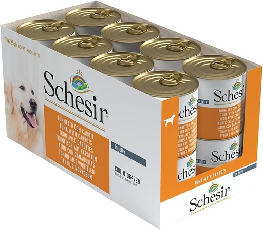 [8005852280596] Schesir Can for Dog Tuna With Carrots In Jelly 285g (16 can)