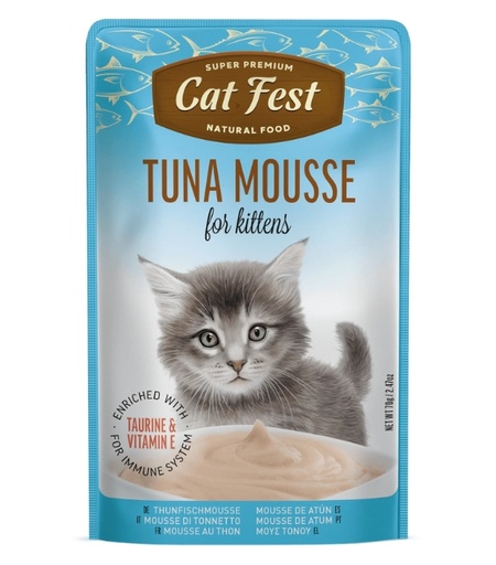 [6921959218961] Cat Fest Tuna Mousse for Kitten Pouch 70g (1 Pouch)
