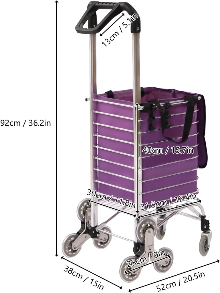 Easy Fold Portable Shopping Cart with Wheels