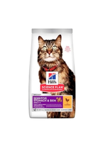 Hill's Science Plan Feline Adult Sensitive Stomach & Skin Chicken 1.5kg 