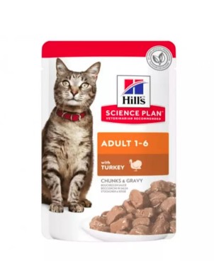 Hill's Science Plan Feline Adult Turkey (pouch) 85g 