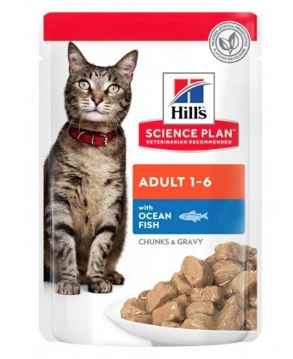 Hill's Science Plan Feline Adult Ocean Fish (pouch) 85g 