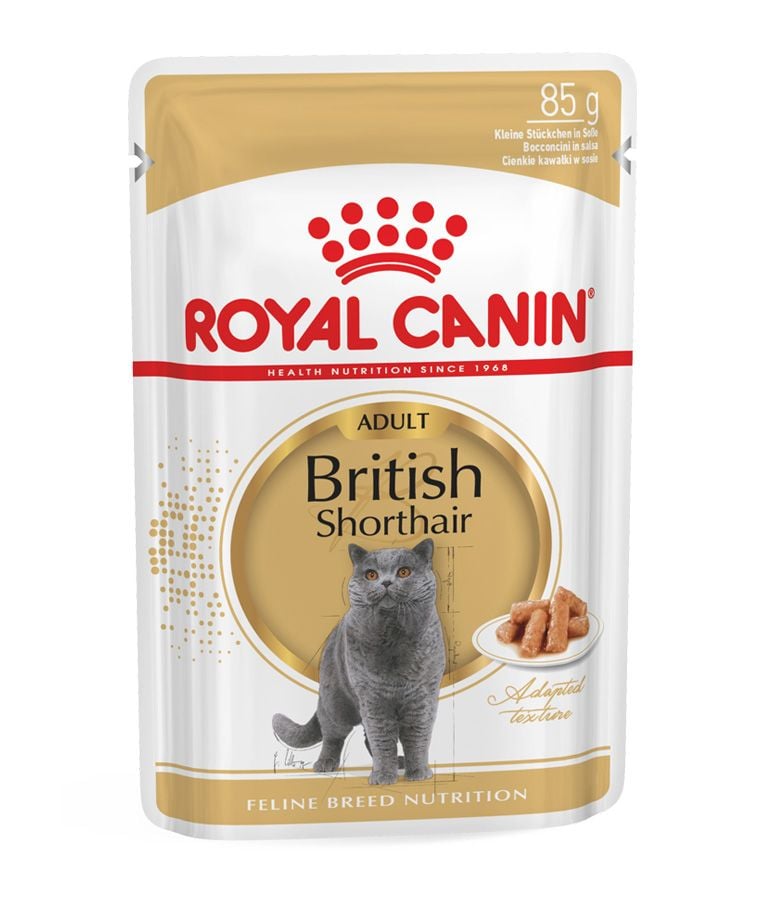 [9003579001240] Royal Canin Feline British Shorthair Gravy Formula For Adult Cat – 85g (1 Pouch)