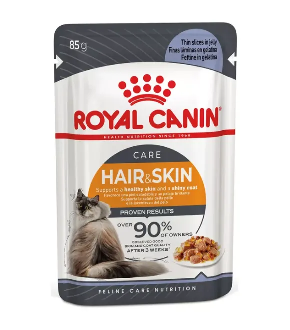 Royal Canin Feline Pouch Hair & Skin Jelly Formula For Adult Cat – 85g
