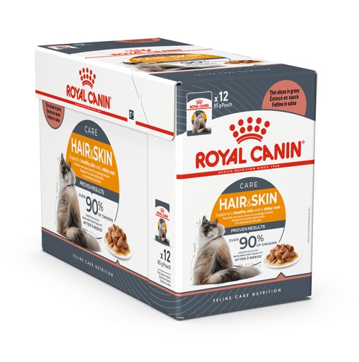 Royal Canin Feline Pouch Hair & Skin Jelly Formula For Adult Cat – 85g (12 Pouch)