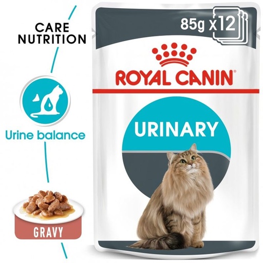 [9003579000366] Royal Canin Feline Pouch Urinary Care Gravy Formula for Adult Cat – 85g (1 Pouch)