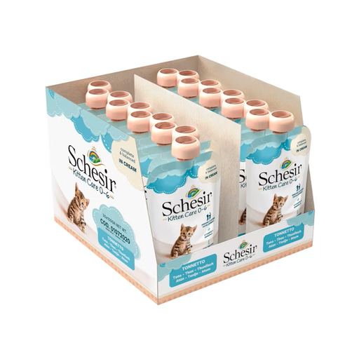 [8005852972200] Schesir Baby Kitten Care Pouch (0-6 Months) Tuna in Cream 150g (20 Pouch)