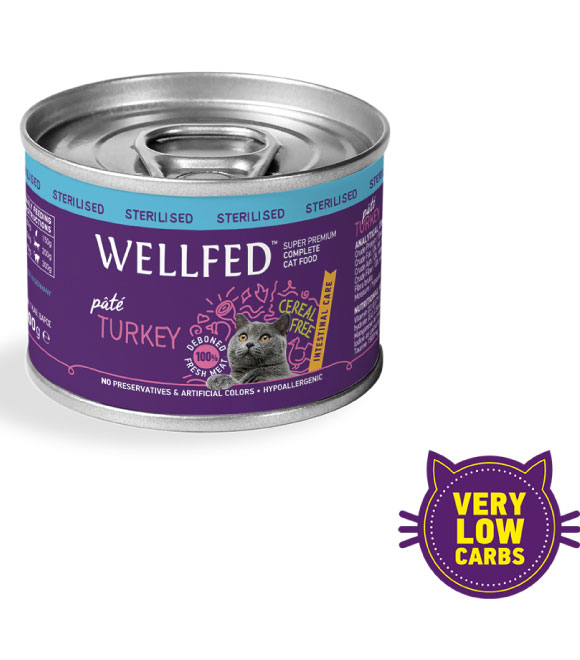 Pet Interest Wellfed Turkey Intestinal Care Canned Paté