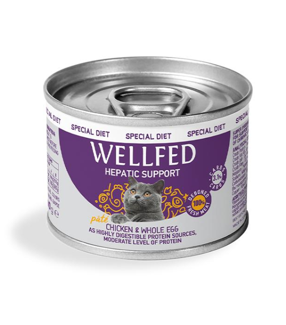 Pet Interest Wellfed Hepatic Support Chicken & Whole egg Canned Paté 200g
