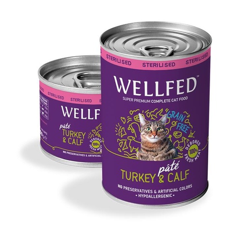 [5206819014299] Pet Interest Wellfed Sterilized Turkey and Calf Canned Paté (100 gm)