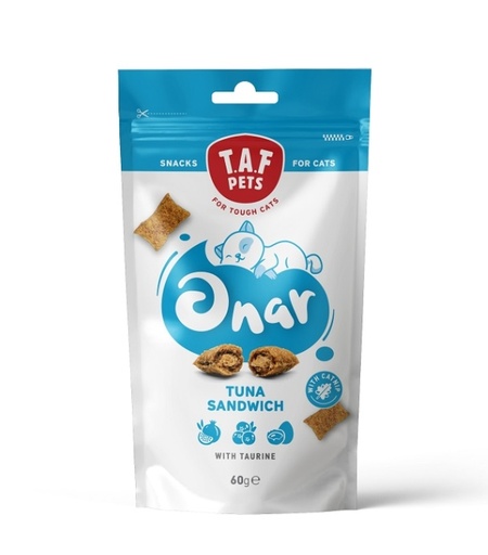 [5207147218106] TAF Onar Snacks Tuna Sandwich with Taurine 60g For Cats