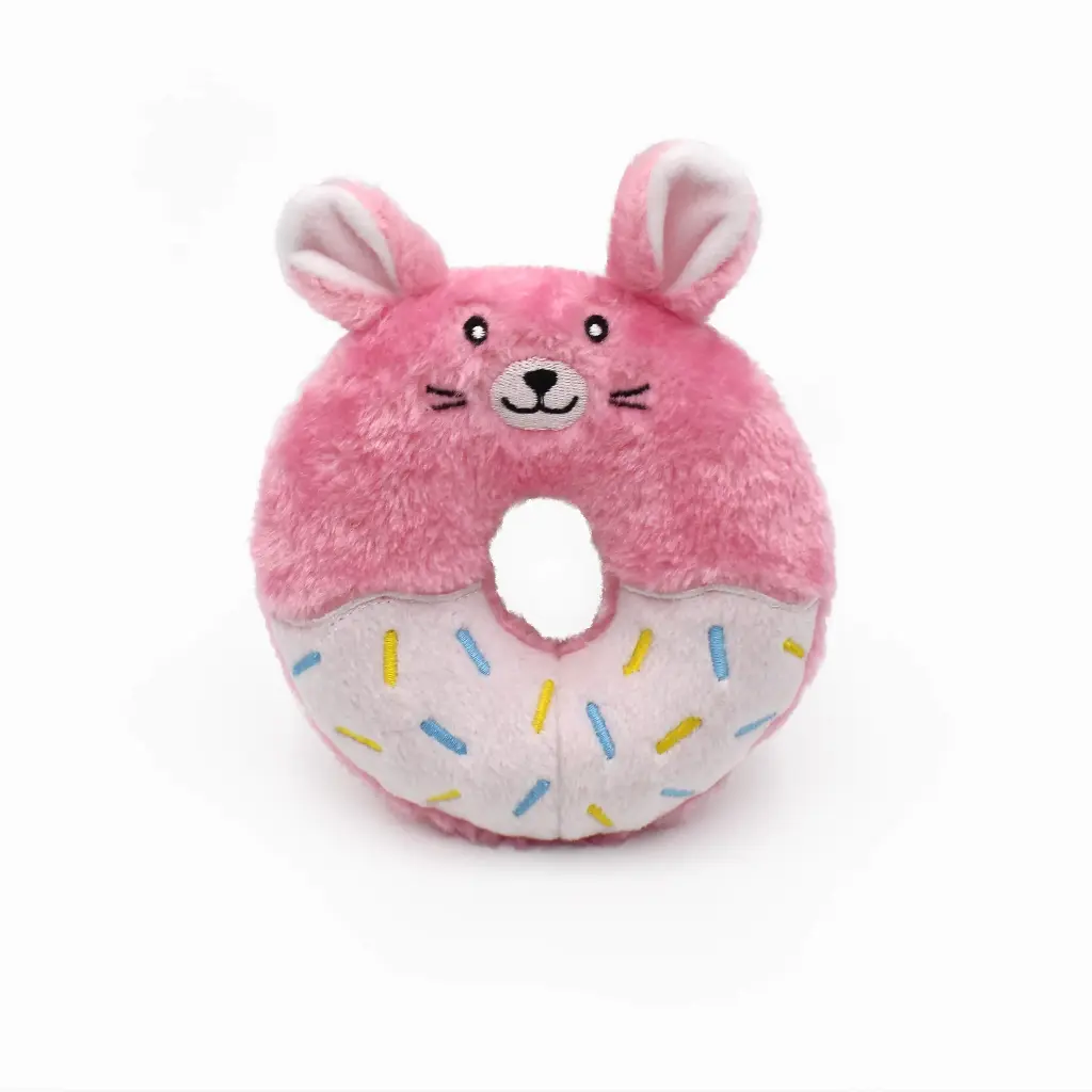 [810032680336] Zippy Paws Donutz Buddies Bunny Dog Toy