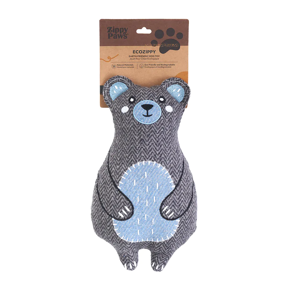 [810032684358] Zippy Paws Cotton Cuddler Bear Dog Toy