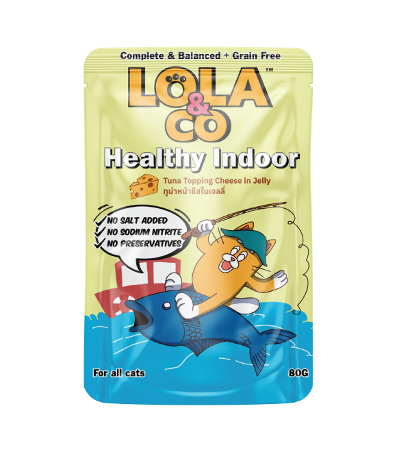 [8859601031041] LOLA & CO Tuna Topping Cheese in Jelly Cat Pouch 80g (1 Pouch)