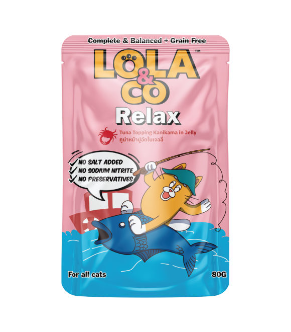 [8859601031034] LOLA & CO Tuna Topping Kanikama in Jelly Cat Pouch 80g (1  عبوة)