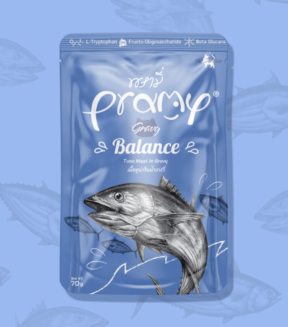 Pramy Tuna Meat in Gravy Pouch 70g