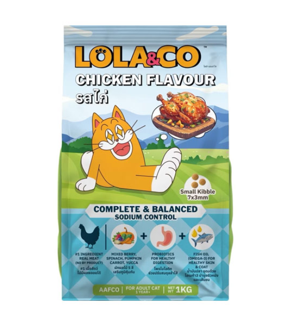 [8859601032512] LOLA & CO Cat Food Chicken Flavour (١  كيلوجرام)
