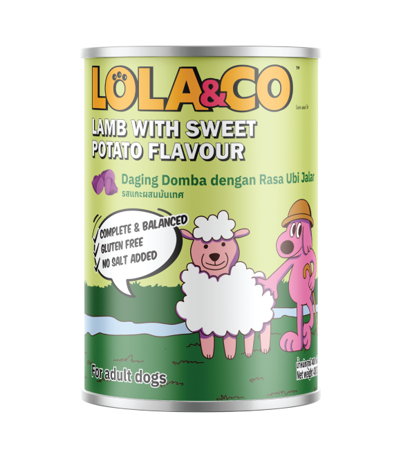 [8859601031362] LOLA & CO Lamb with Sweet Potato Flavour For Dogs Can 400g (1  علبة)