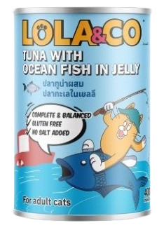 LOLA & CO Tuna with Ocean Fish in Jelly Cat Can 400g