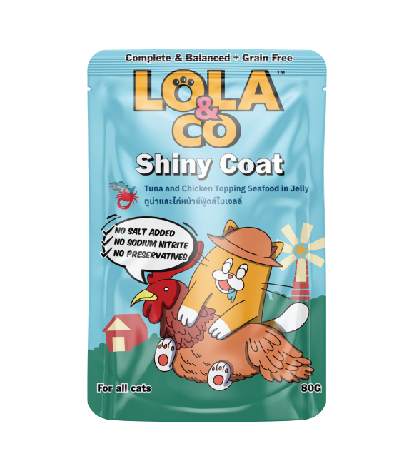 [8859601031065] LOLA & CO Tuna and Chicken Topping Sea food in Jelly Cat Pouch 80g (1 Can)