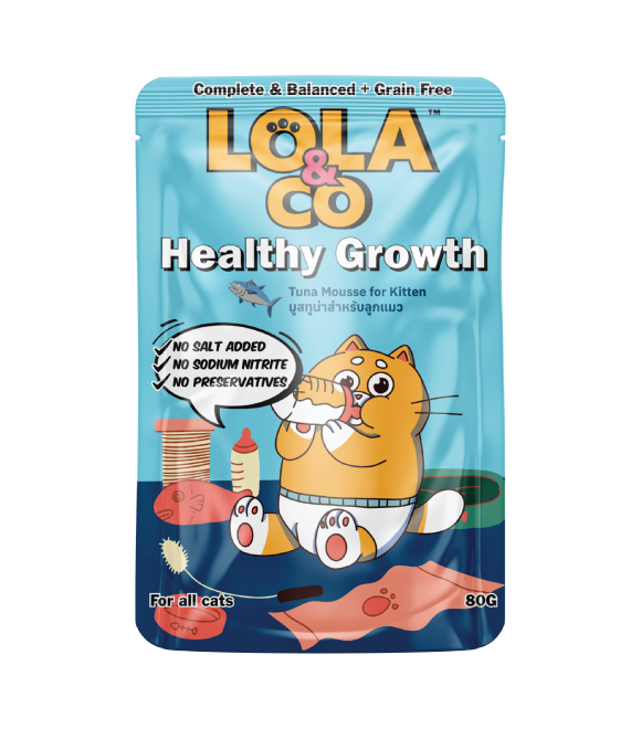 LOLA & CO Tuna Mousse For Kitten Pouch 80g