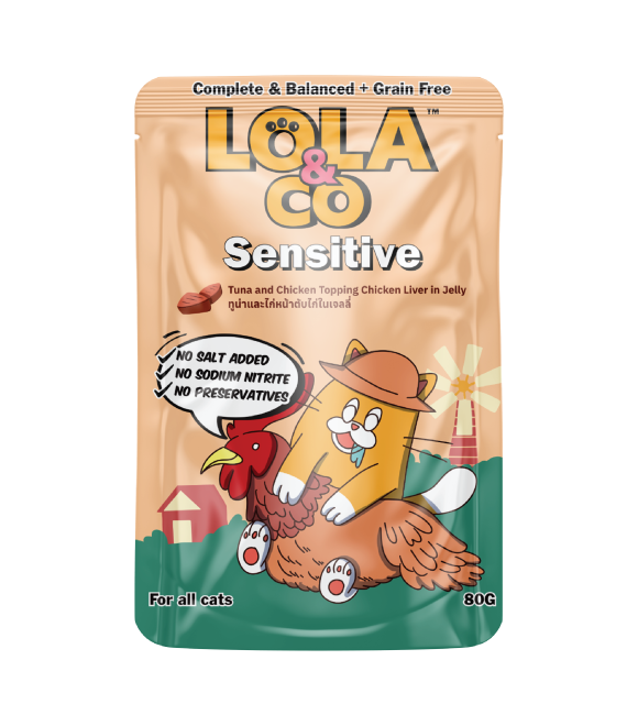 [8859601031096] LOLA & CO Tuna and Chicken Topping with Chicken Liver in Jelly Cat Pouch 80g (1 Pouch)
